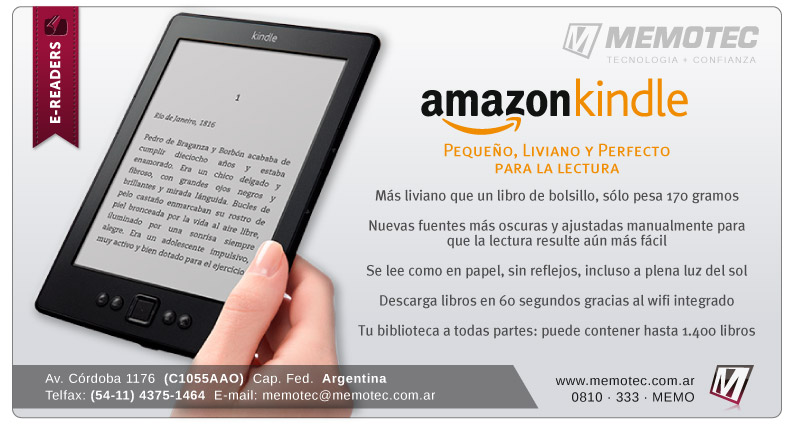 Kindle sin teclado