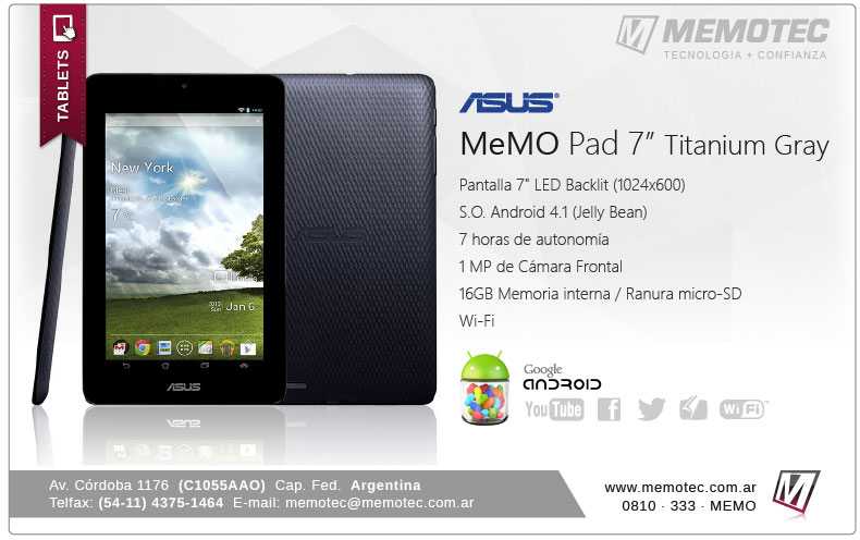 Memo pad 7 gris